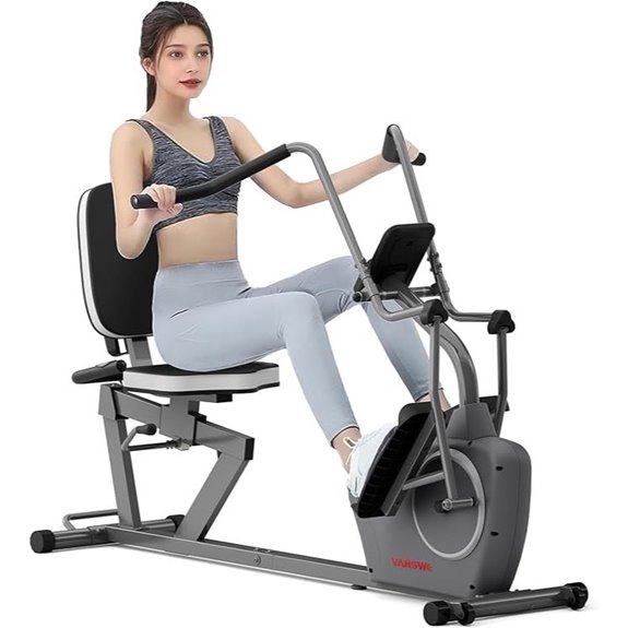 VANSWE Recumbent Elliptical Cross Trainer for Home Rehab