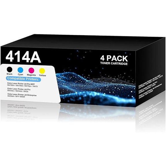 HP 414A/414X Color Laser Toner Cartridges (4-Pack)