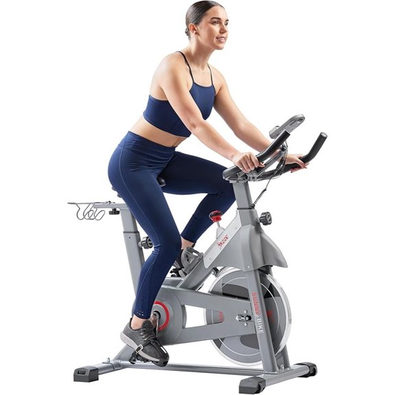 Sunny Health & Fitness Indoor Cycling Bike with App Connection