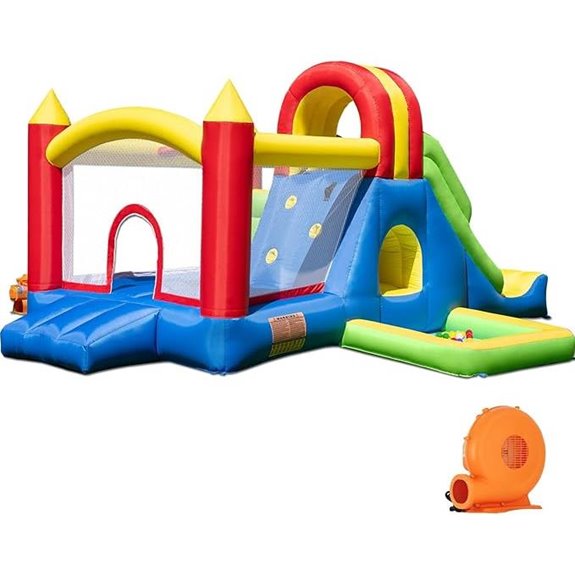 HuaKastro Large Inflatable Bounce House with Water Pool