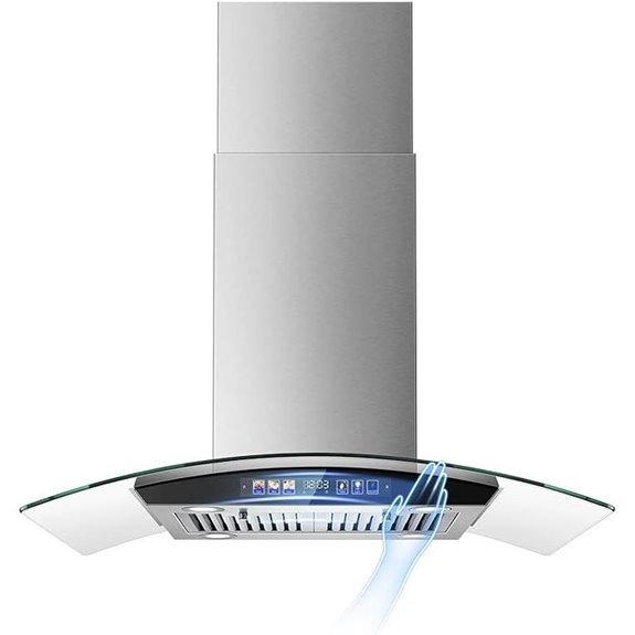 Island Range Hood 36 with Touch Control and LED Lights