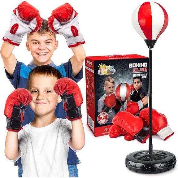 Springflower Kids Punching Bag Set with Gloves