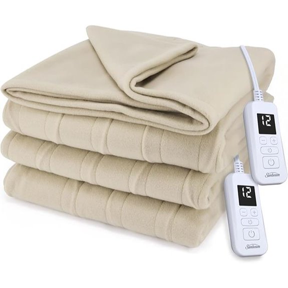 Sunbeam King Size Electric Heated Blanket with Auto Shut-Off