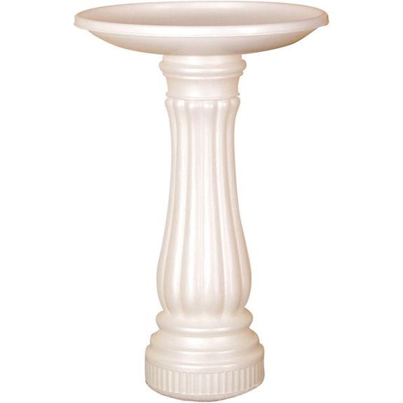 Outdoor Bird Bath with Fillable Base 17 Diameter