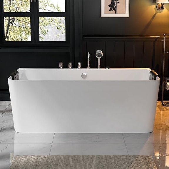 Empava 67 Inch Acrylic Whirlpool Bathtub