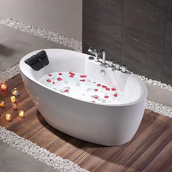 Empava 67 Inch Freestanding Whirlpool Tub