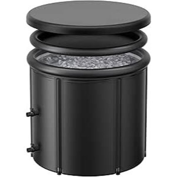 XL 100 Gal Inflatable Cold Plunge Tub with Lid