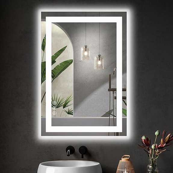 Sweetcrispy 24x36 LED Bathroom Mirror with Lights