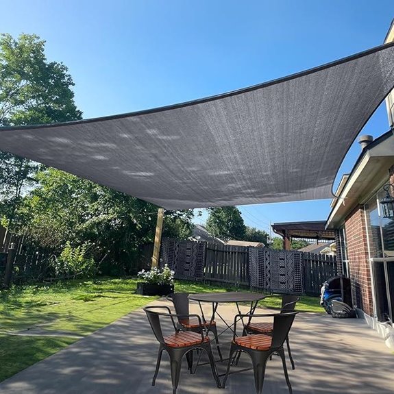 SUNLAX Large UV Block Sun Shade Sail 16'x20