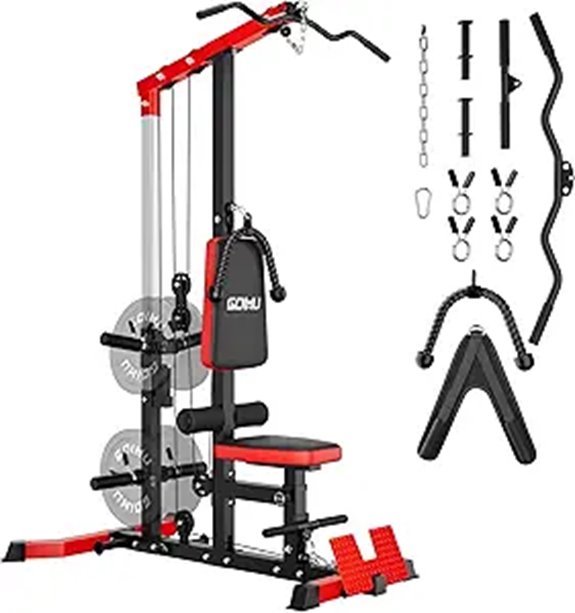 LS01 LAT Pulldown & Row Machine with AB Crunch