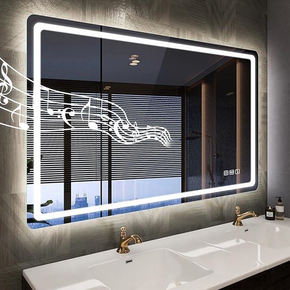 STARLEAD LED Bathroom Mirror with Lights & Bluetooth