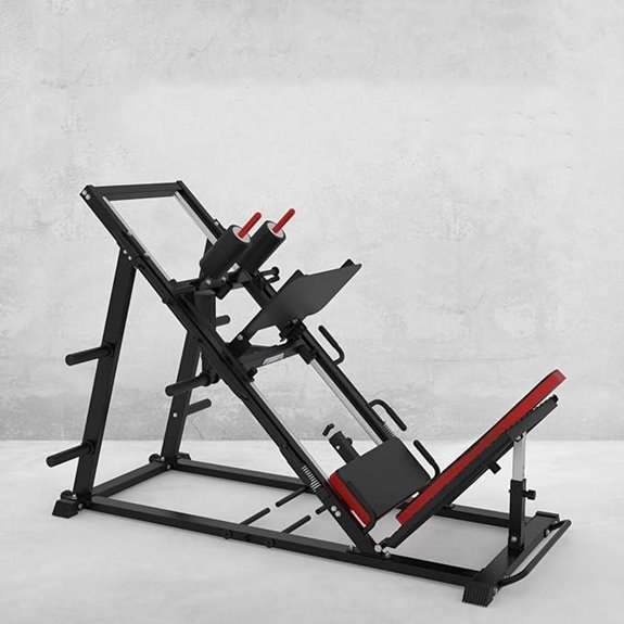 Leg Press & Hack Squat Combo Machine with Weights