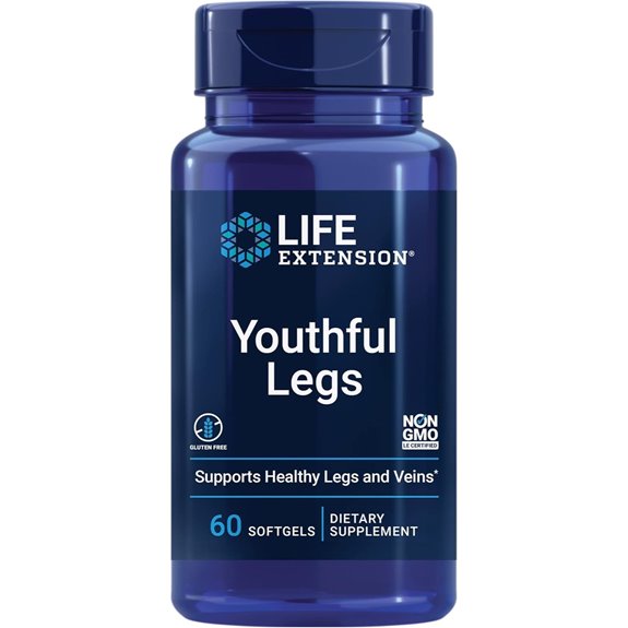Life Extension Youthful Legs Circulation Supplement (60 Softgels)