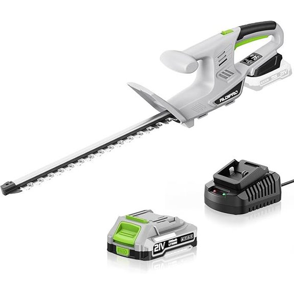 Cordless Hedge Trimmer 18-Inch Lightweight 21V with Battery