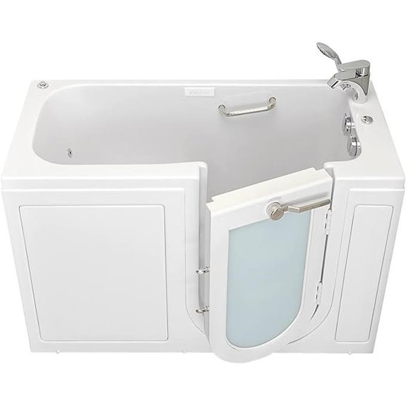 Ella Lounger Walk-In Bathtub with Hydro Massage