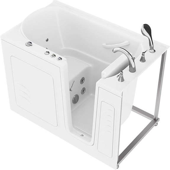 ANZZI Walk-In Bathtub with Hydro Jets and Heater