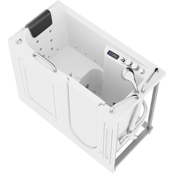ANZZI Walk In Tub with Air & Whirlpool Jets