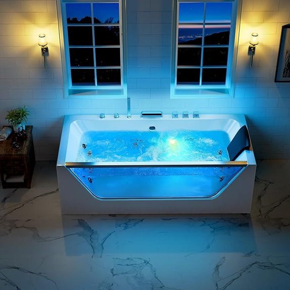 Whirlpool Hydro Massage Bathtub with Chromatherapy