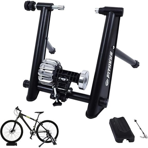 Fitvids Magnetic Bike Trainer with Riser Block