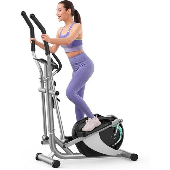 Dripex Magnetic Elliptical Exercise Machine with LCD
