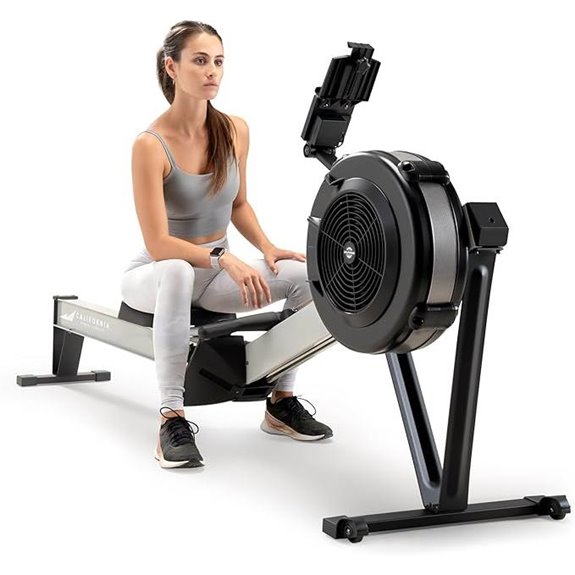 Marcy Air Resistance Rowing Machine with Transport Wheels