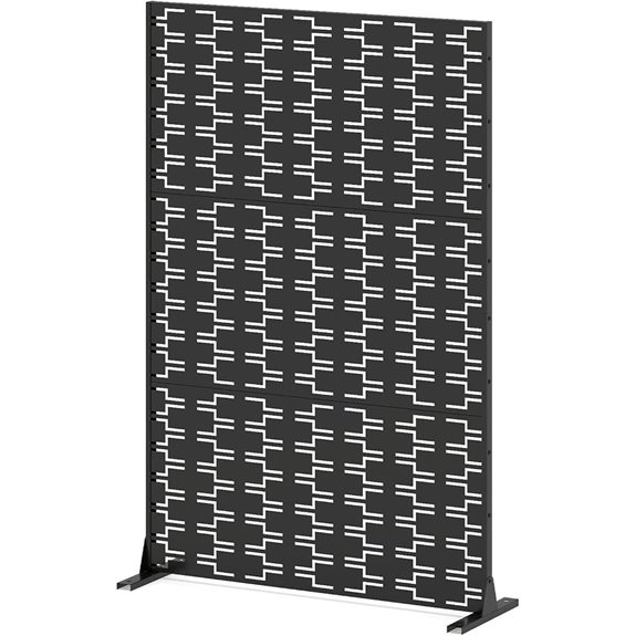 Giantex Metal Privacy Screen for Patio and Garden
