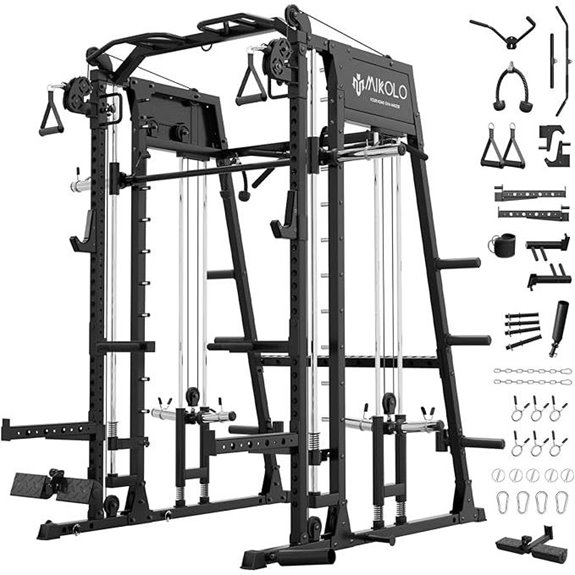 Mikolo Smith Machine with Lat Pulldown & Crossover