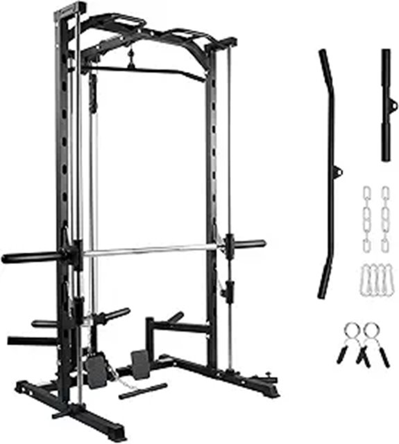 RitFit Power Rack with Lat Pulldown & Landmine