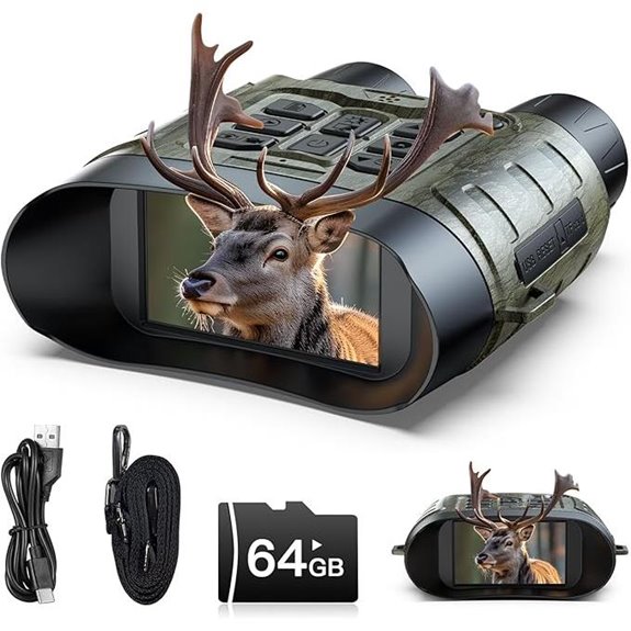 Night Vision Goggles with 12X Zoom & Infrared