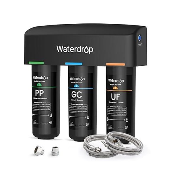 Waterdrop Under Sink Water Filter with 9-Stage Filtration