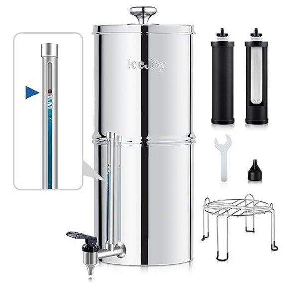IceJoy Gravity Water Filter System with NSF Certification