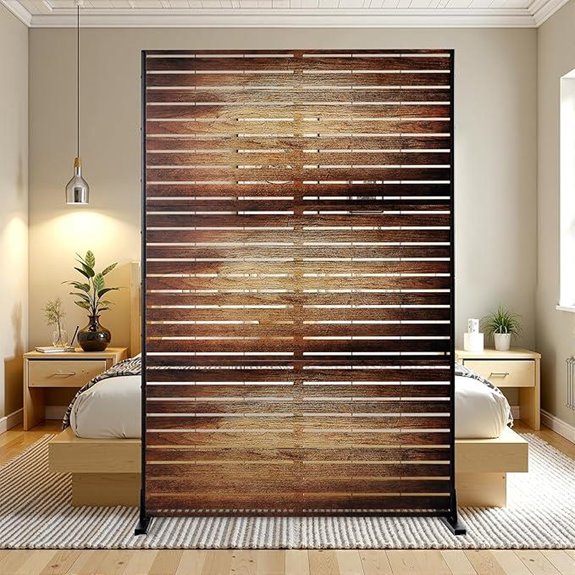 Metal Privacy Screen 72 H × 47 W for Outdoors