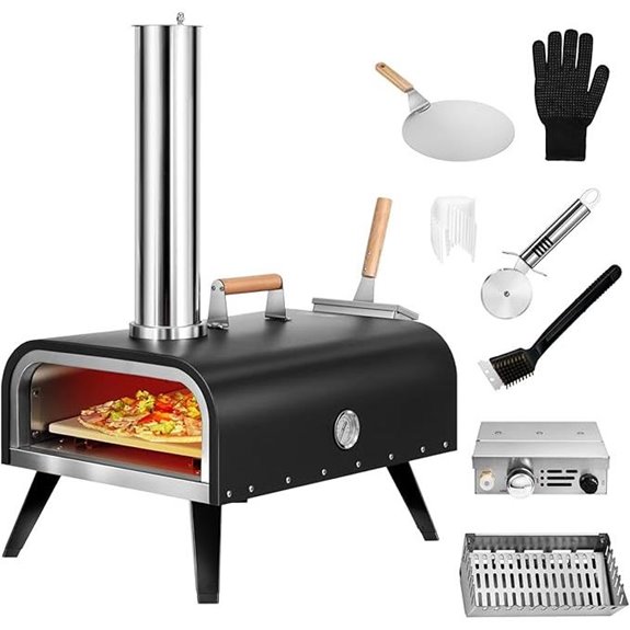 EDOSTORY 12 Outdoor Multi-Fuel Pizza Oven & Grill