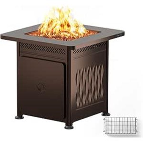 East Oak 28 Outdoor Propane Fire Pit with Lid