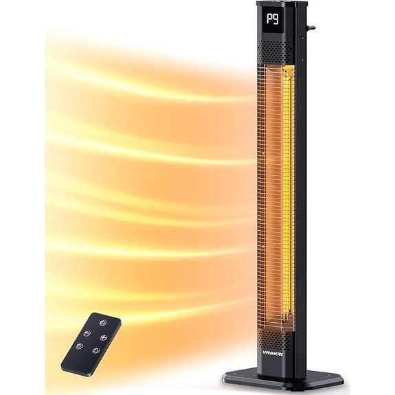 VAGKRI Infrared Outdoor Heater with Timer and Waterproof