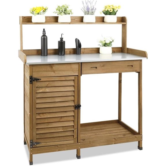 PetsCosset Outdoor Wooden Garden Potting Bench