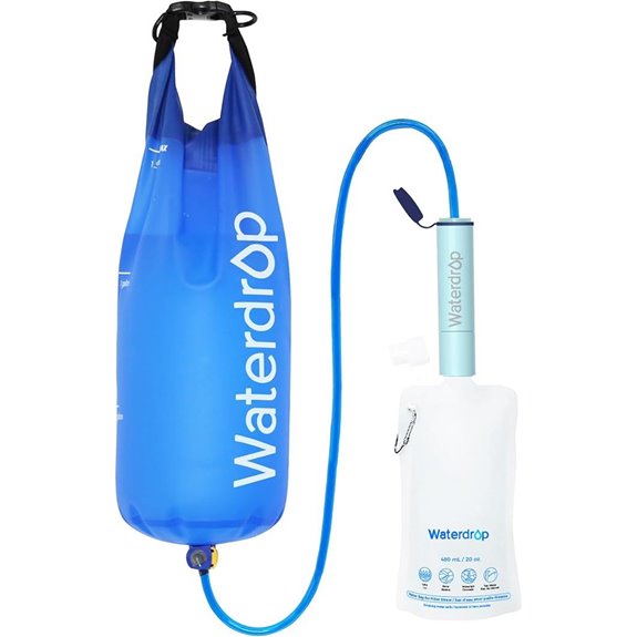 Waterdrop Gravity Water Filter Straw for Camping