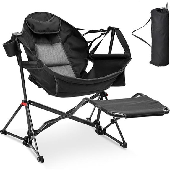 Ainfox Portable Hammock Camping Chair with Footrest