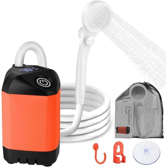 Rechargeable Camping Shower with 3 Spray Modes