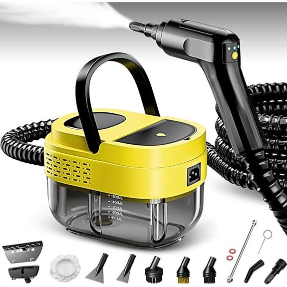 Portable Steam Cleaner with Accessories for Home and Car
