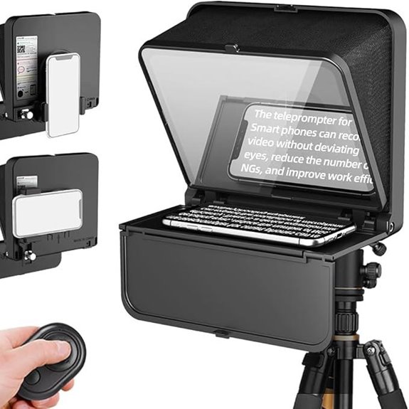 LENSGO TC7S Portable Teleprompter with Remote