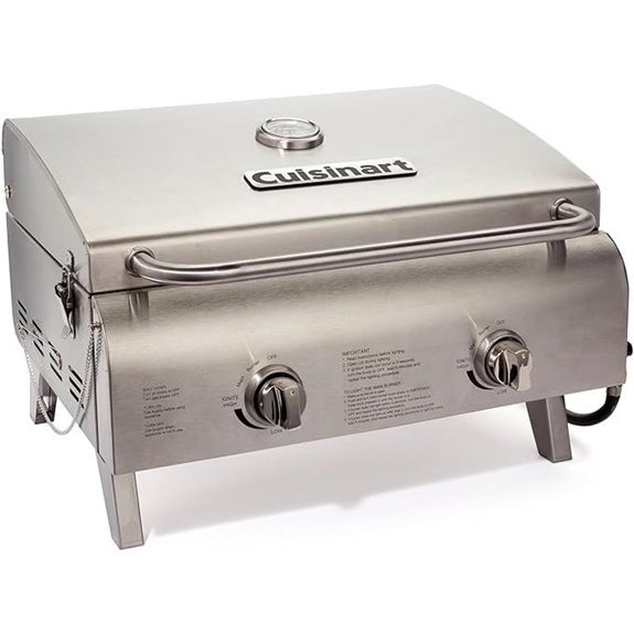 Cuisinart Portable Propane Grill with 2 Burners