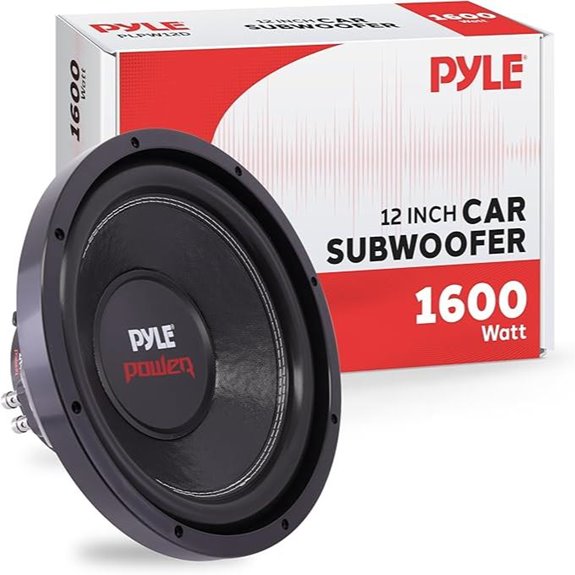 Pyle 12 1600W Car Subwoofer Speaker System