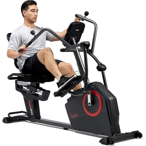 Sunny Health & Fitness Elite Recumbent Elliptical Machine