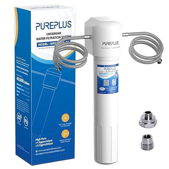 PUREPLUS Under Sink Water Filter 40,000 Gallons Capacity