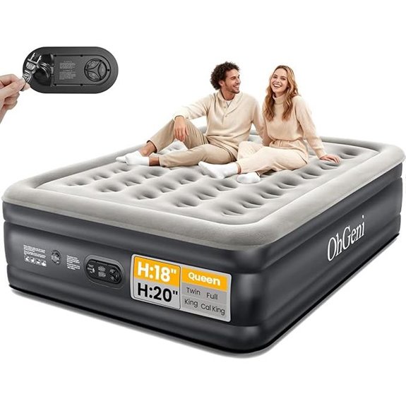 OhGeni Queen Air Mattress with Built-in Pump