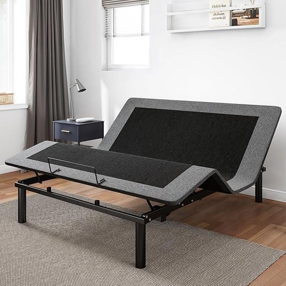GOLDORO Queen Size Adjustable Bed Frame with Remote