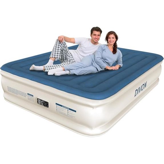 DIVON Queen Air Mattress with Built-in Pump