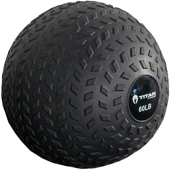 Titan Fitness Rubber Slam Ball for Workouts