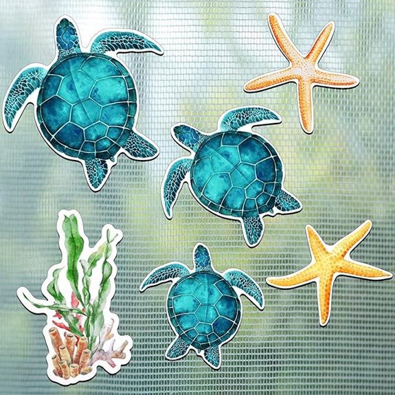 Konohan 12 Pcs Sea Turtle Magnetic Screen Door Protectors